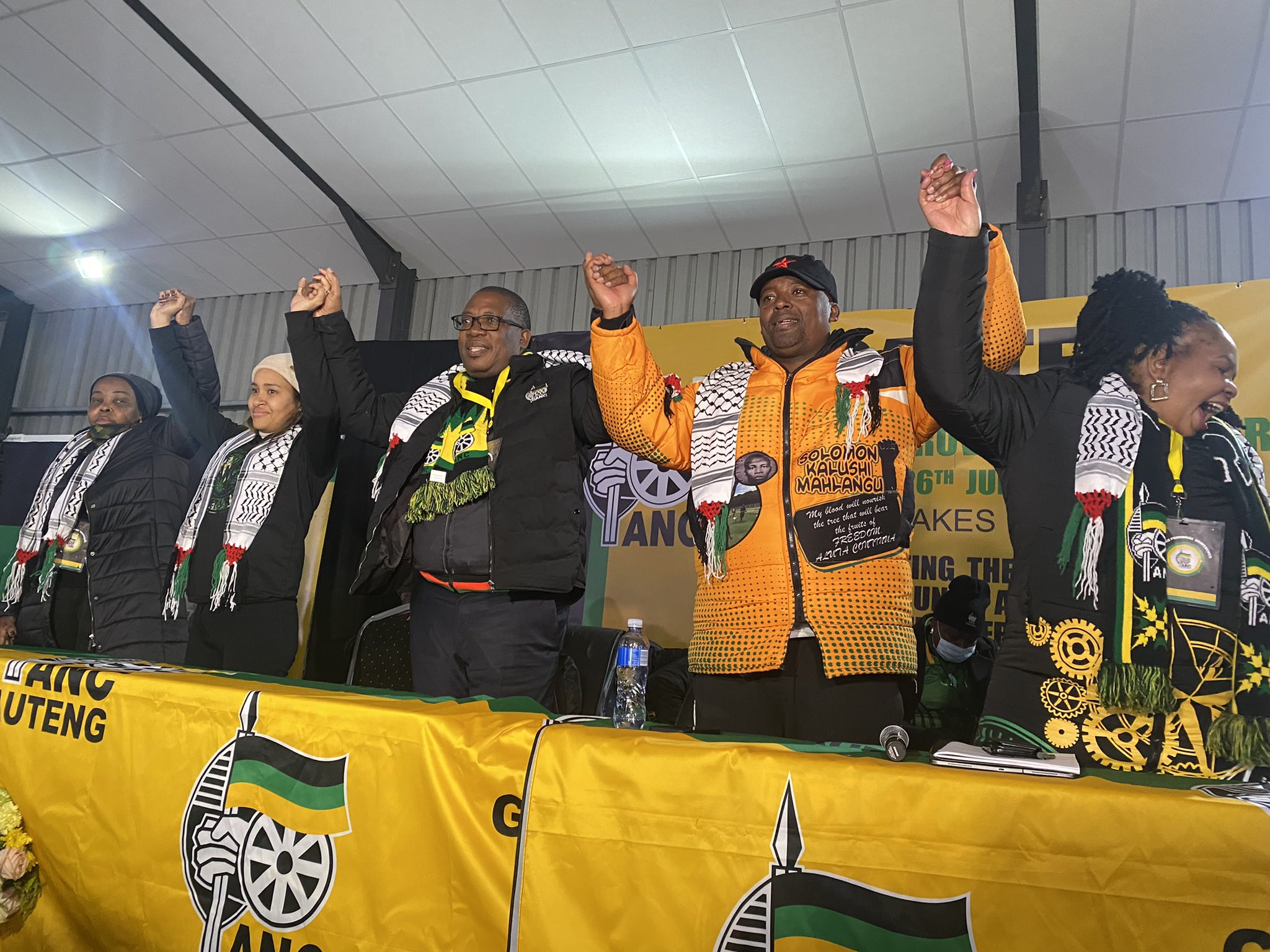 ANC NEC members and treasurer-general Paul Mashatile happy with the ANC Gauteng Provincial Conference, saying it was peaceful