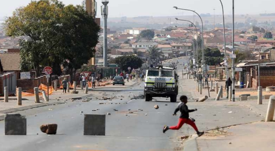 Power station burns plunges Tembisa into darkness as unrest continues