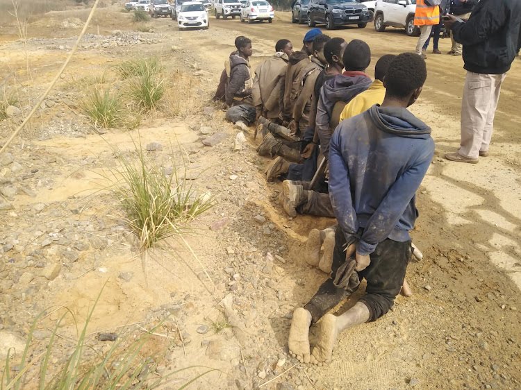 Hawks bust 46 illegal miners, one fatally wounded