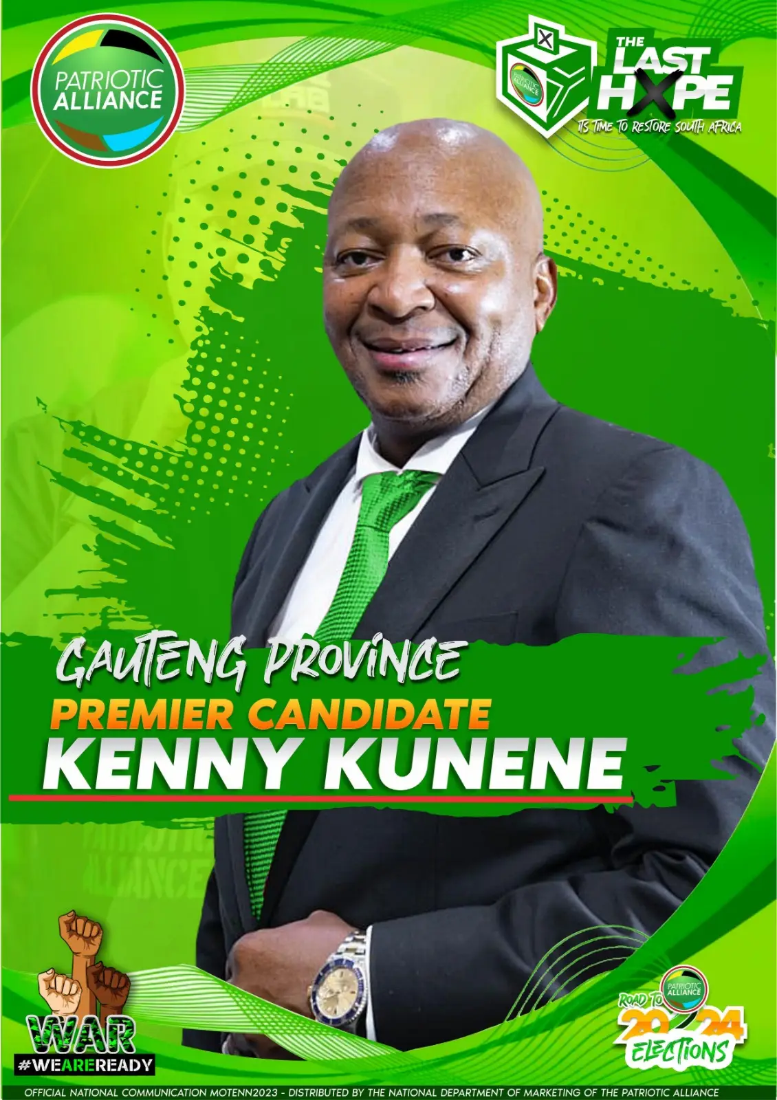I will change Gauteng in just 100 days if I’m elected premier, says Kenny Kunene