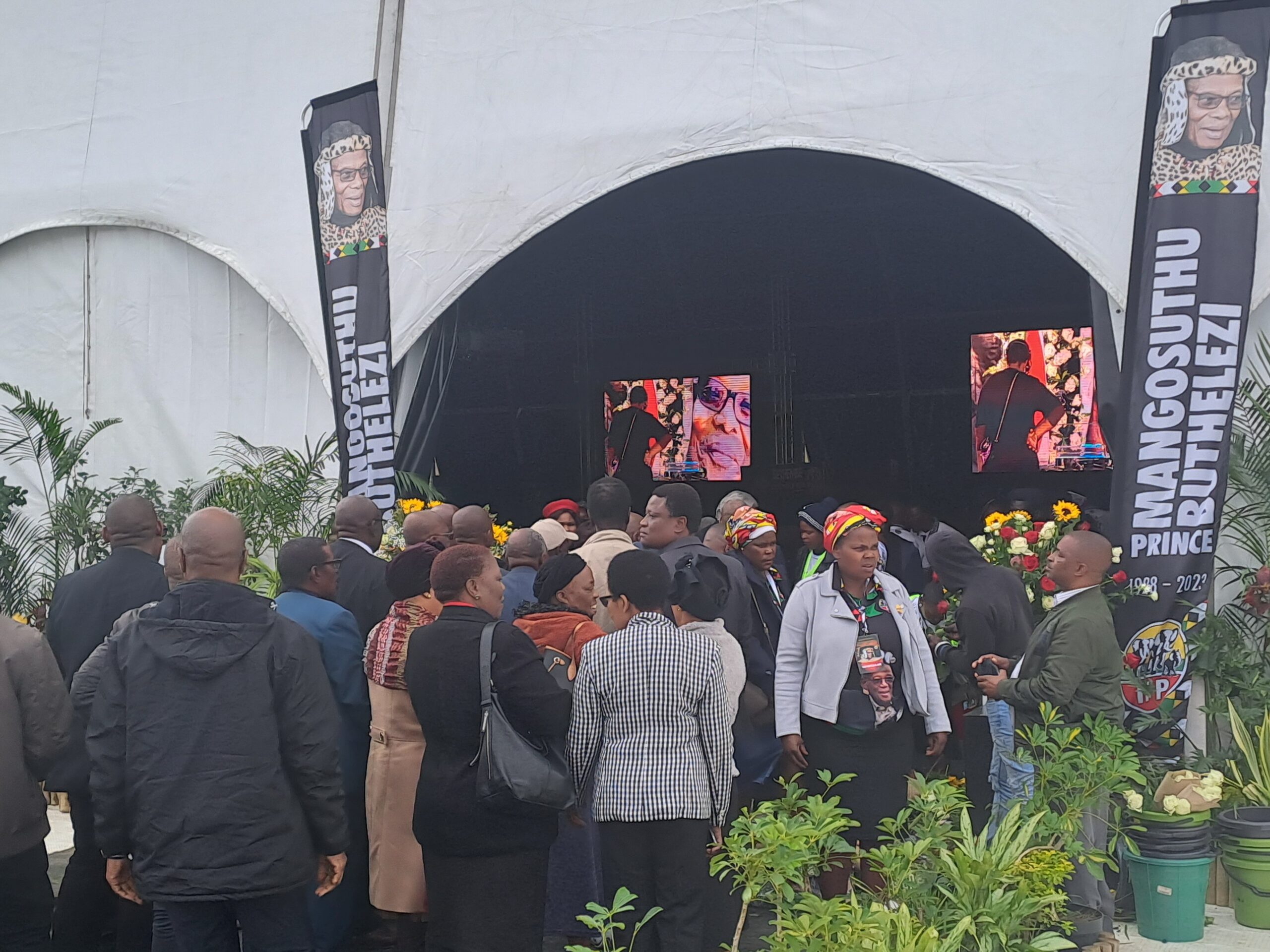 IFP leaders and supporters gather in Ulundi for Prince Mangosuthu Buthelezi’s memorial service